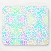 Pastel Rainbow Leopard Pattern Muismat (Voorkant)