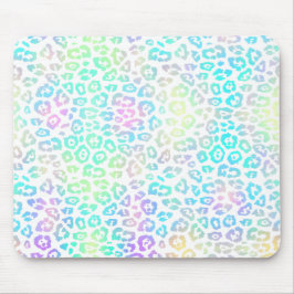 Pastel Rainbow Leopard Pattern Muismat