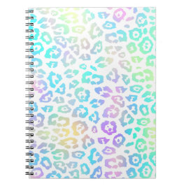 Pastel Rainbow Leopard Pattern Notitieboek