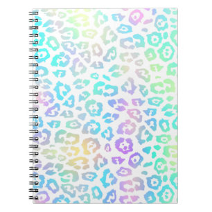 Pastel Rainbow Leopard Pattern Notitieboek