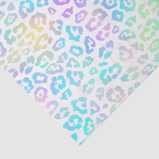 Pastel Rainbow Leopard Pattern Tissuepapier (Detail)