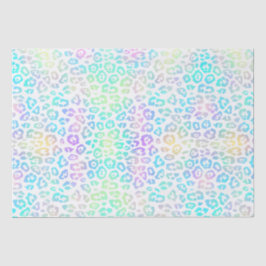Pastel Rainbow Leopard Pattern Tissuepapier