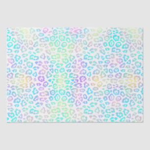 Pastel Rainbow Leopard Pattern Tissuepapier