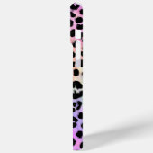 Pastel Rainbow Leopard Print Monogrammed Case-Mate iPhone Case (Achterkant / Links)