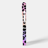 Pastel Rainbow Leopard Print Monogrammed Case-Mate iPhone Case (Achterkant / Links)