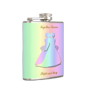 Pastel Rainbow Lesbian Brides Hipflask Heupfles (Rechts)