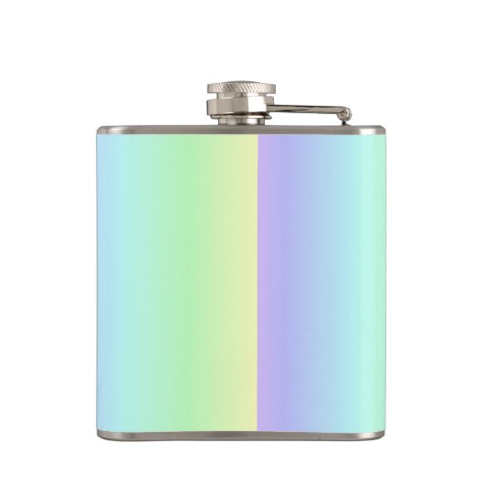 Pastel Rainbow Lesbian Brides Hipflask Heupfles (Achterkant)