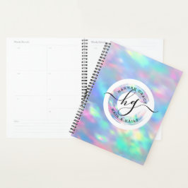 Pastel Rainbow Logo persoonlijke benoeming Planner