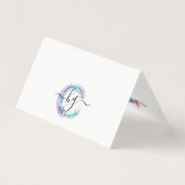 Pastel Rainbow Logo Stylist Client Dank u wel Kaart (Achterkant)