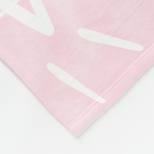 Pastel Rainbow Love Fleece Deken (Hoek)