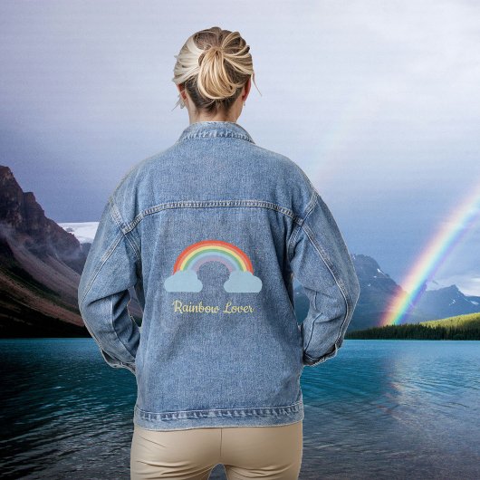 Pastel Rainbow Lover Denim Jacket
