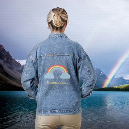 Pastel Rainbow Lover Denim Jacket