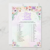 Pastel Rainbow Match De Baby Dieren Game Kaart (Voorkant)