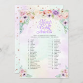 Pastel Rainbow Match De Baby Dieren Game Kaart (Voorkant / Achterkant)