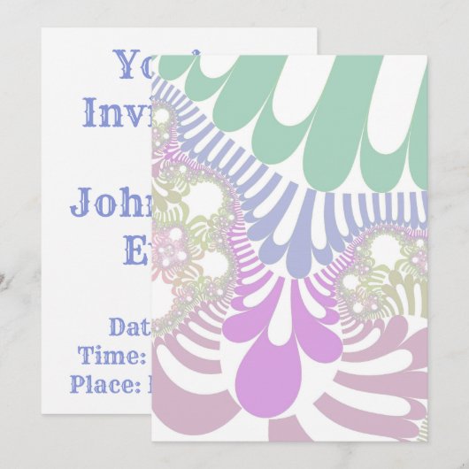 Pastel Rainbow Mod Kaart (Voorkant / Achterkant)