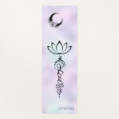 *~* Pastel Rainbow Nirvana Moon Flowers Crystal Yogamat (Voorkant)
