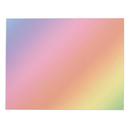 Pastel Rainbow Notepad Notitieblok