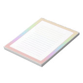 Pastel Rainbow Notepad Notitieblok (Linkerzijde)