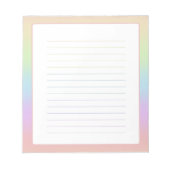 Pastel Rainbow Notepad Notitieblok (Voorkant)