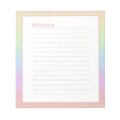  Pastel Rainbow Notitieblok (Voorkant)