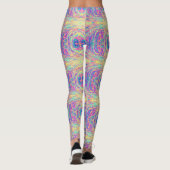 Pastel Rainbow Oil Slick Leggings Van Life (Achterkant)