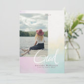 Pastel Rainbow Ombre 2 Afstuderen (Staand voorkant)