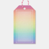 Pastel Rainbow Ombre, aangepast Cadeaulabel (Voorkant)