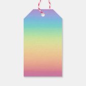 Pastel Rainbow Ombre, aangepast Cadeaulabel (Achterkant)
