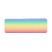 Pastel Rainbow Ombre, aangepast Etiket (Voorkant)