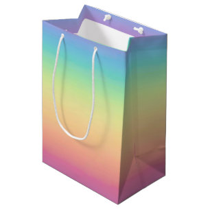 Pastel Rainbow Ombre, aangepast Medium Cadeauzakje