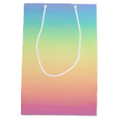 Pastel Rainbow Ombre, aangepast Medium Cadeauzakje (Achterkant)