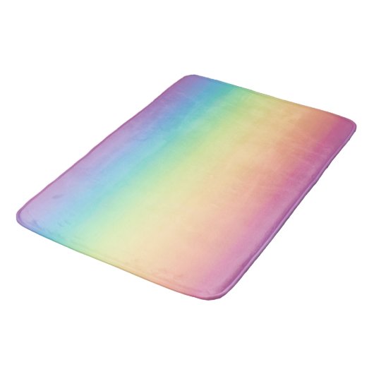 Pastel Rainbow Ombre Badmat (Gekanteld)