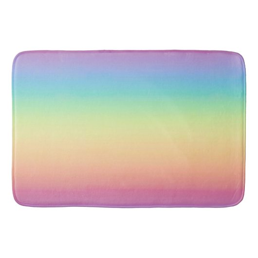 Pastel Rainbow Ombre Badmat (Voorkant)