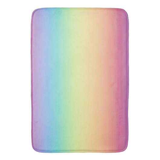 Pastel Rainbow Ombre Badmat (Voorkant Verticaal)