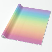 Pastel Rainbow Ombre Cadeaupapier (Uitgerold)