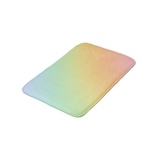 Pastel Rainbow Ombre Gradient Blur Abstract Design Badmat (Gekanteld)