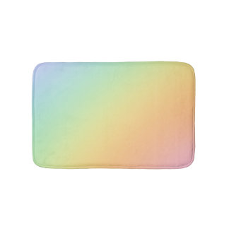 Pastel Rainbow Ombre Gradient Blur Abstract Design Badmat