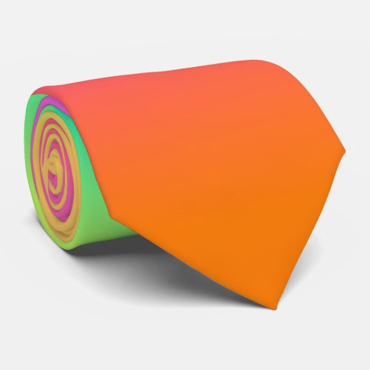 Pastel Rainbow Ombre Gradient Pride Stropdas (Opgerold)