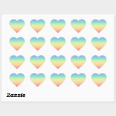 Pastel Rainbow Ombre Hart Sticker (Vel)
