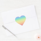 Pastel Rainbow Ombre Hart Sticker (Envelop)