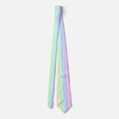Pastel Rainbow Ombre Hearts Patroon Stropdas (Achterkant)