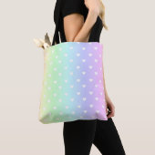 Pastel Rainbow Ombre Hearts Patroon Tote Bag (Dichtbij)