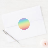 Pastel Rainbow Ombre Ronde Sticker (Envelop)