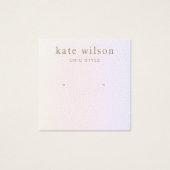 Pastel Rainbow Ombre Stud die DisplayCard verdient Vierkante Visitekaartjes (Voorkant)