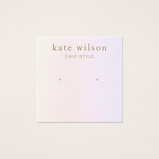 Pastel Rainbow Ombre Stud die DisplayCard verdient Vierkante Visitekaartjes (Voorkant)