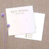 Pastel Rainbow Ombre Stud die DisplayCard verdient Vierkante Visitekaartjes