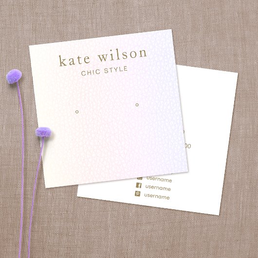 Pastel Rainbow Ombre Stud die DisplayCard verdient Vierkante Visitekaartjes