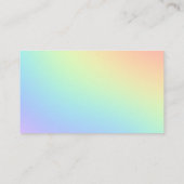 Pastel Rainbow Ombre Visitekaartjes (Achterkant)