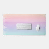 Pastel Rainbow Ombre Watercolor Aesthetic Bureaumat (Keyboard & Muis)