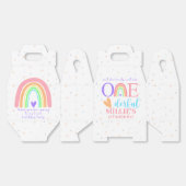 Pastel Rainbow ONEderful eerste verjaardag gunstbo Bedankdoosjes (Ongevouwen)